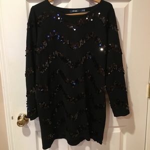 LOVE THE NIGHTLIFE fancy sequin sweater